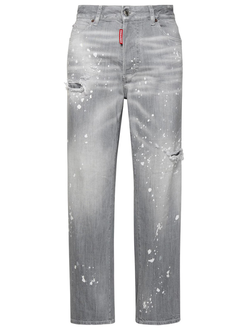 Dsquared2 Dsquared2 Cotton Blend Skinny Jeans Grey Women - World Class Fashion