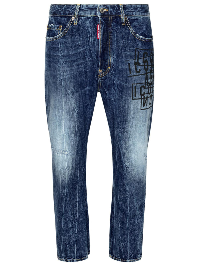 Dsquared2 Dsquared2 Blue Cotton Jeans Men - World Class Fashion