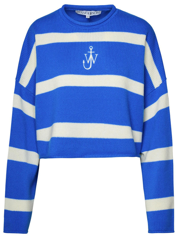 Jw Anderson Two-tone Wool Blend Sweater