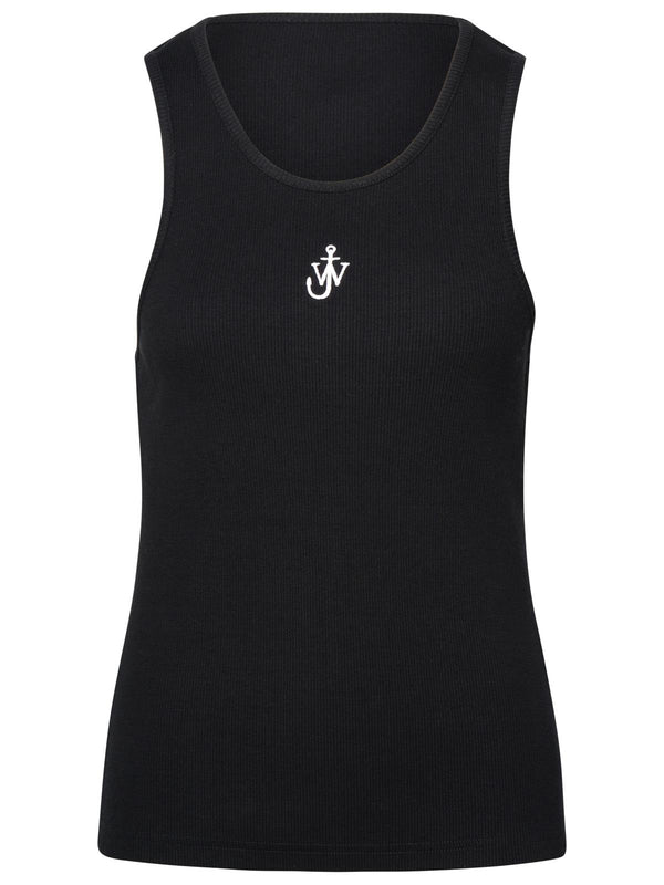 Jw Anderson Black Cotton Tank Top