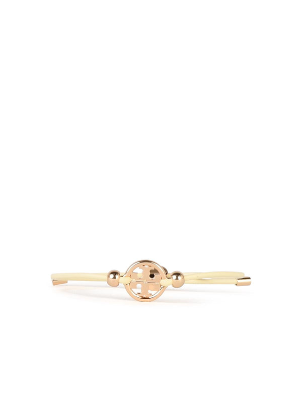 Tory Burch 'miller' Ivory Fabric Bracelet