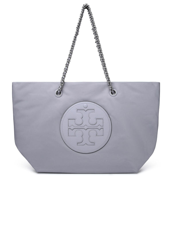 Tory Burch 'ella' Grey Recycled Nylon Shopping Bag