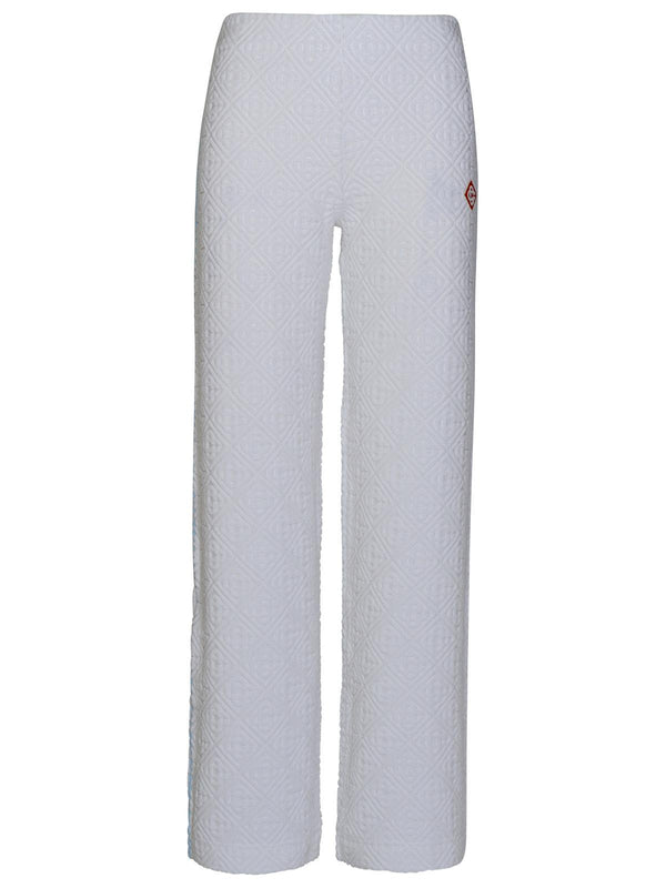 Casablanca 'towelling' White Cotton Blend Pants