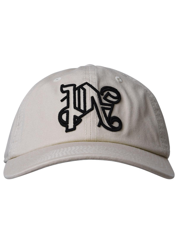 Palm Angels Beige Cotton Hat