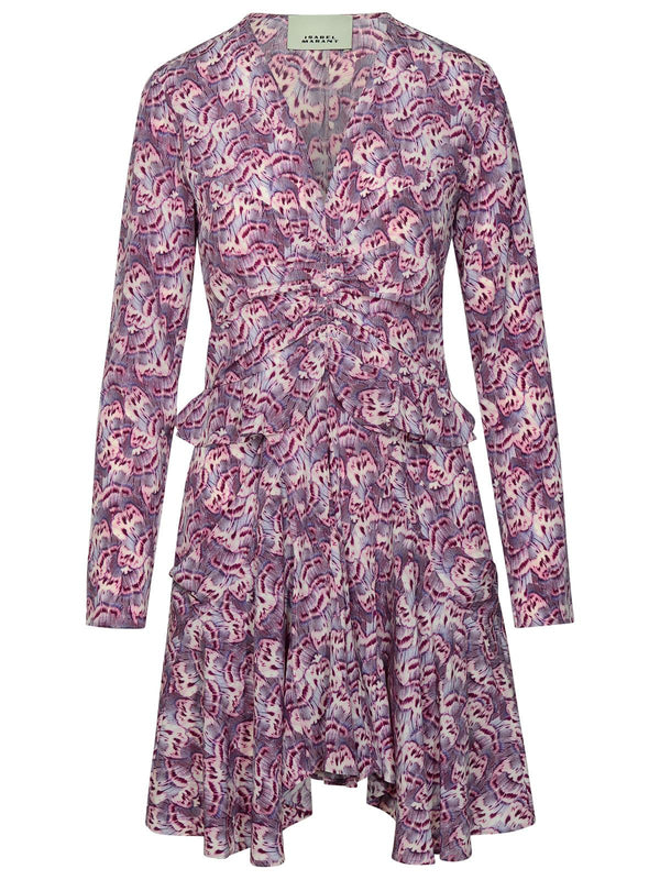 Isabel Marant 'usmara' Purple Silk Dress