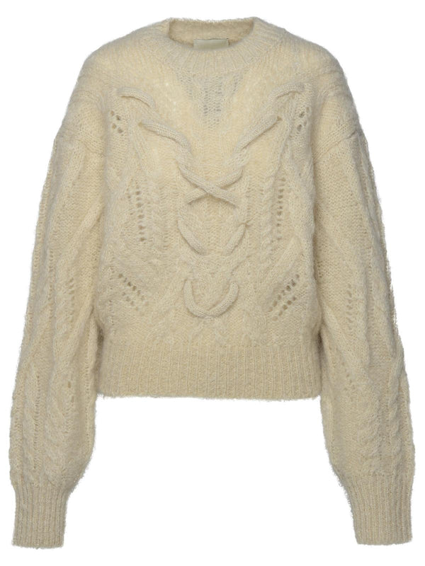 Isabel Marant 'eline' Beige Mohair Blend Sweater