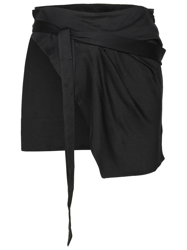 Isabel Marant 'berenice' Black Cotton Miniskirt