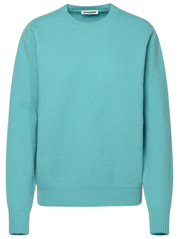 Jil Sander Turquoise Wool Sweater