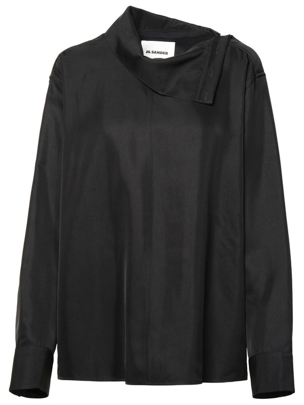 Jil Sander Black Viscose Shirt