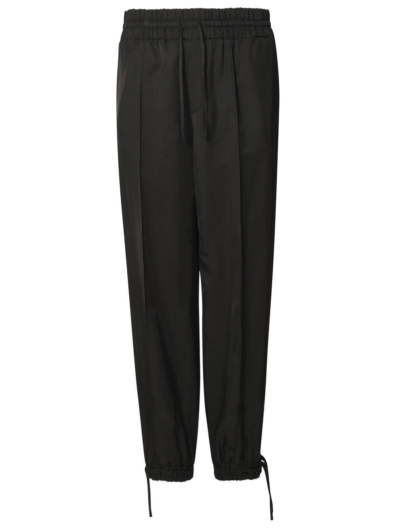Jil Sander Jil Sander Pantalones de Sarga de Viscosa Negros para Mujer - World Class Fashion