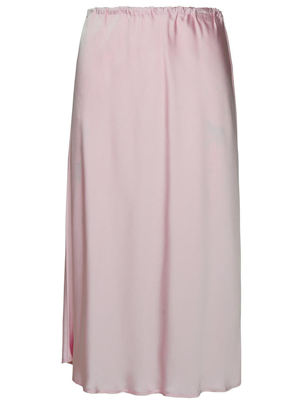 Jil Sander Pink Viscose Skirt