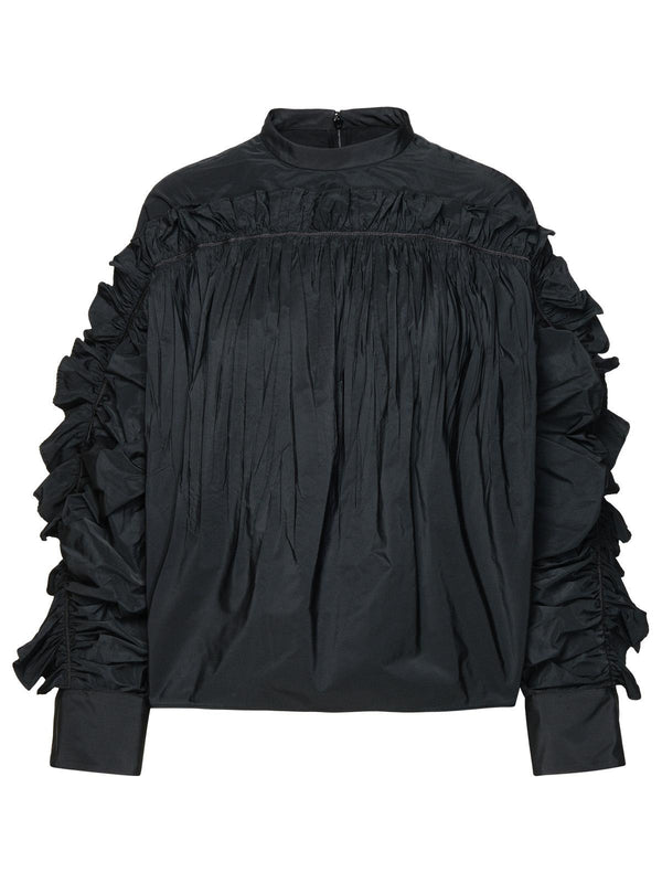 Jil Sander Black Polyester Blouse