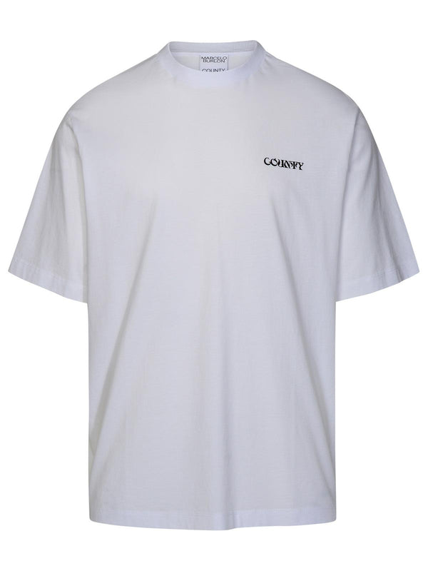 Marcelo Burlon 'county' White Cotton T-shirt