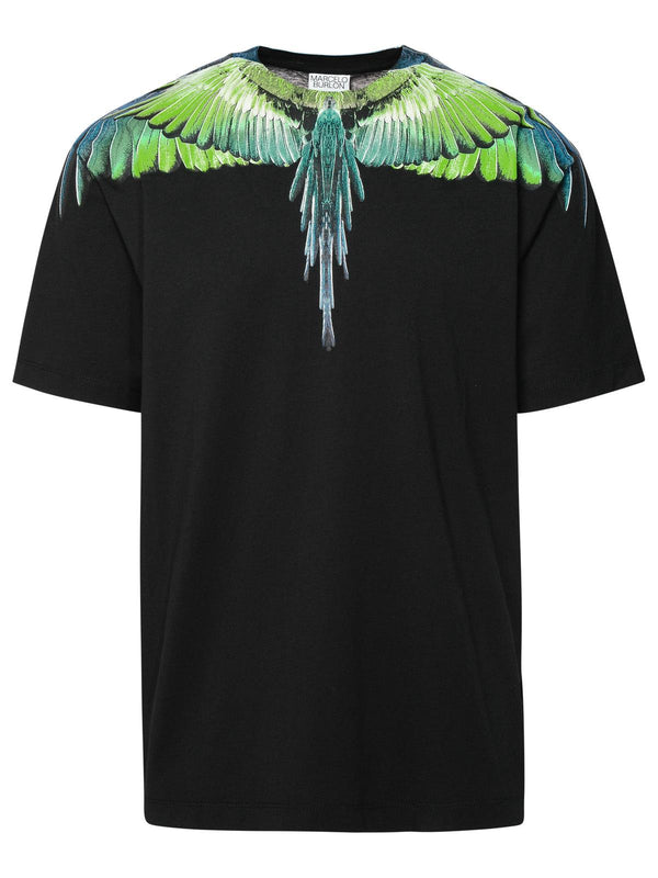 Marcelo Burlon 'icon Wings' Black Cotton T-shirt