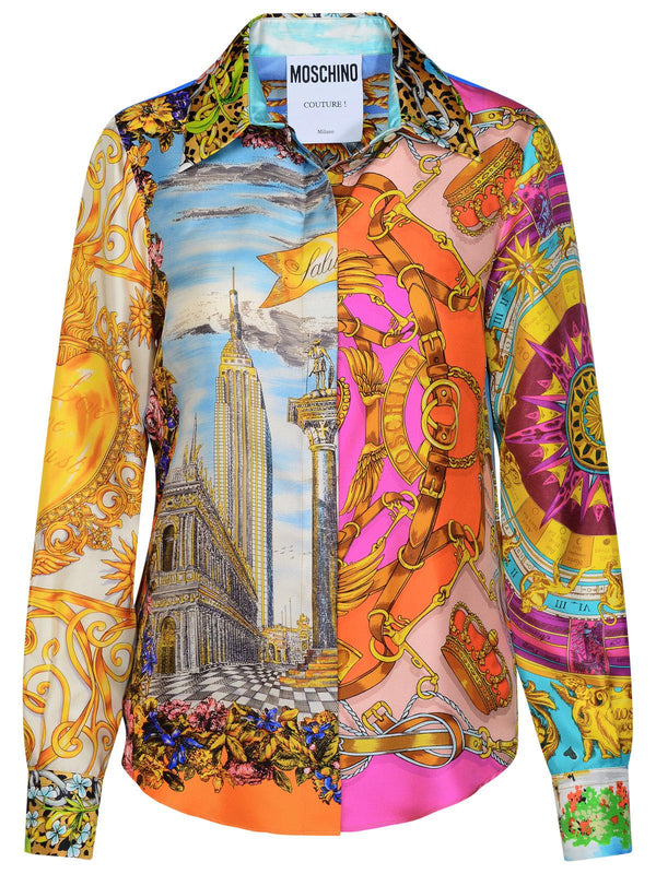 Moschino Multicolor Silk Shirt