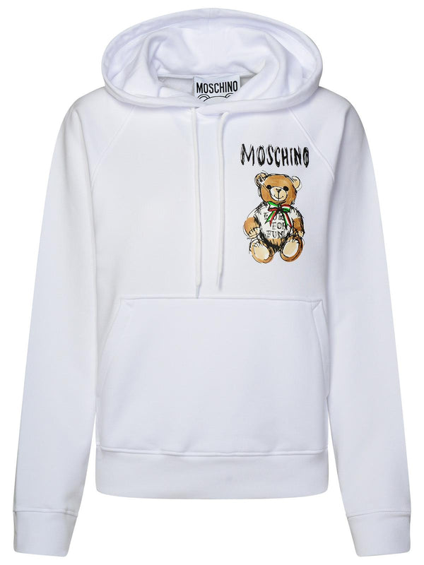 Moschino White Cotton Sweatshirt