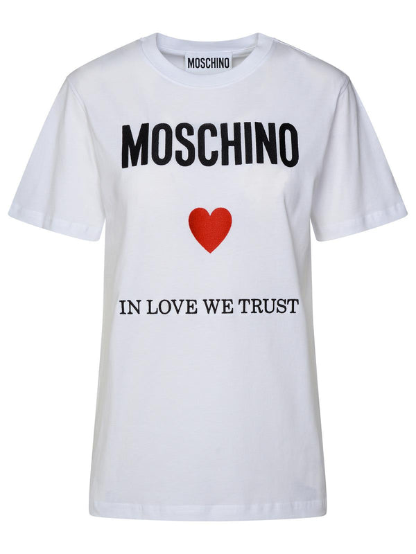 Moschino White Cotton T-shirt