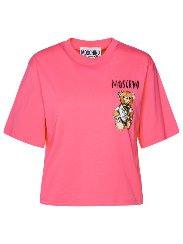 Moschino Fuchsia Cotton T-shirt