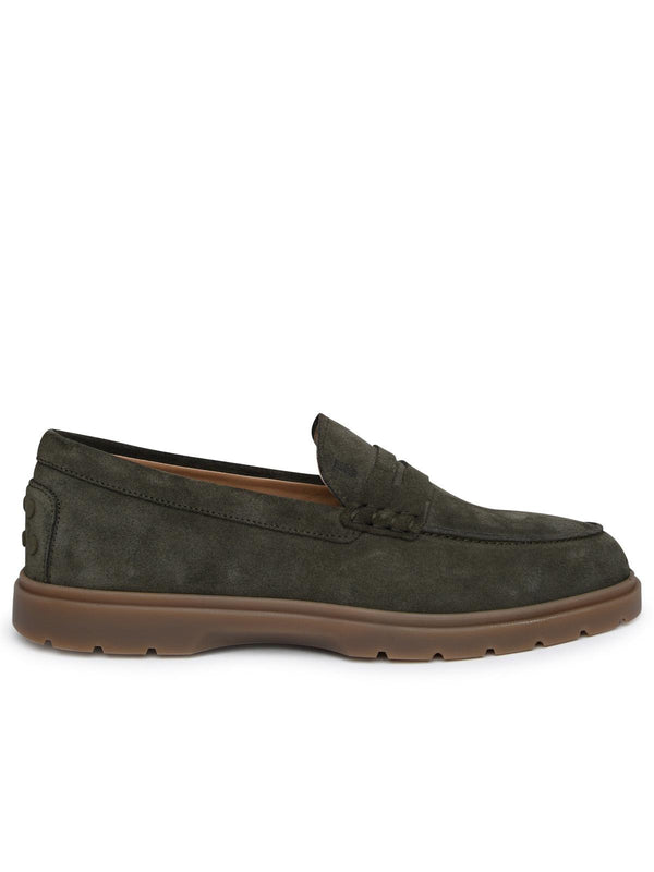 Tod's Green Suede Loafers