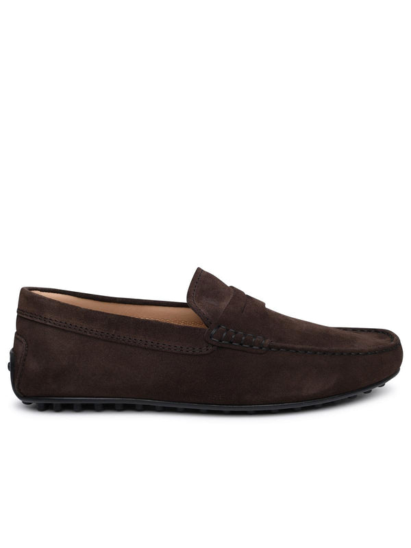 Tod's Brown Suede Loafers