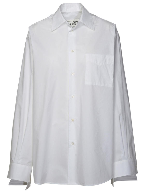 Mm6 Maison Margiela White Cotton Shirt