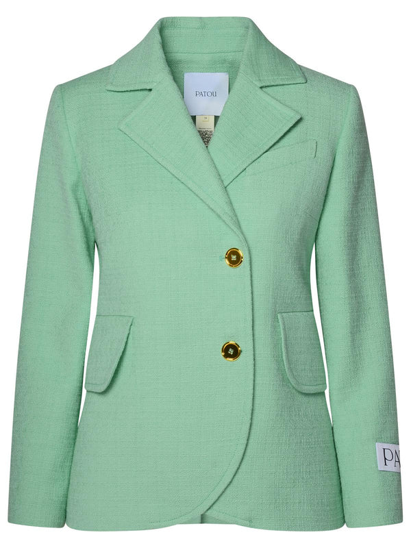 Patou Mint Cotton Blend Jacket