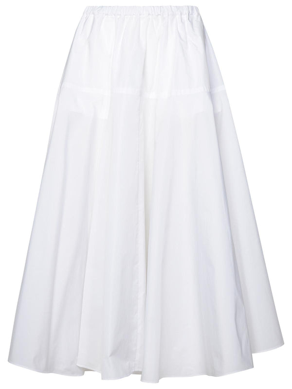 Patou White Recycled Polyester Skirt