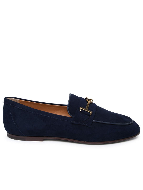 Tod's Blue Suede Loafers