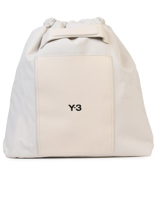 Y-3 Ivory Nylon Bag