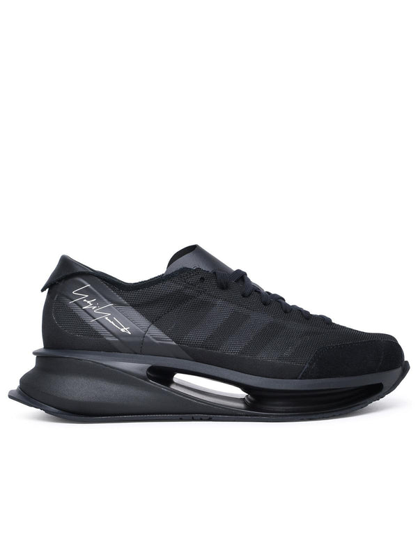 Y-3 's-gendo Run' Black Leather Mix Sneakers