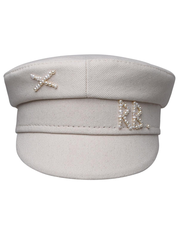 Ruslan Baginskiy Beige Cotton Hat