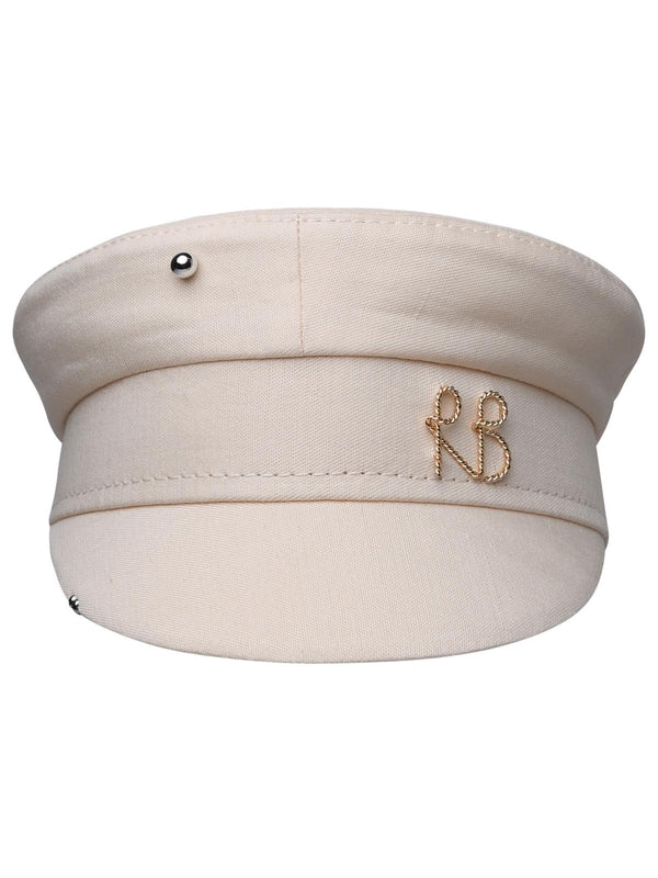 Ruslan Baginskiy Hat In Cream Linen Blend