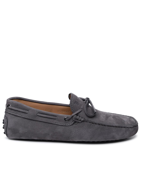 Tod's Grey Suede Loafers