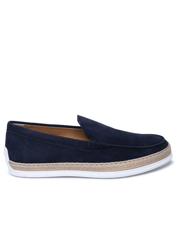 Tod's Blue Suede Loafers