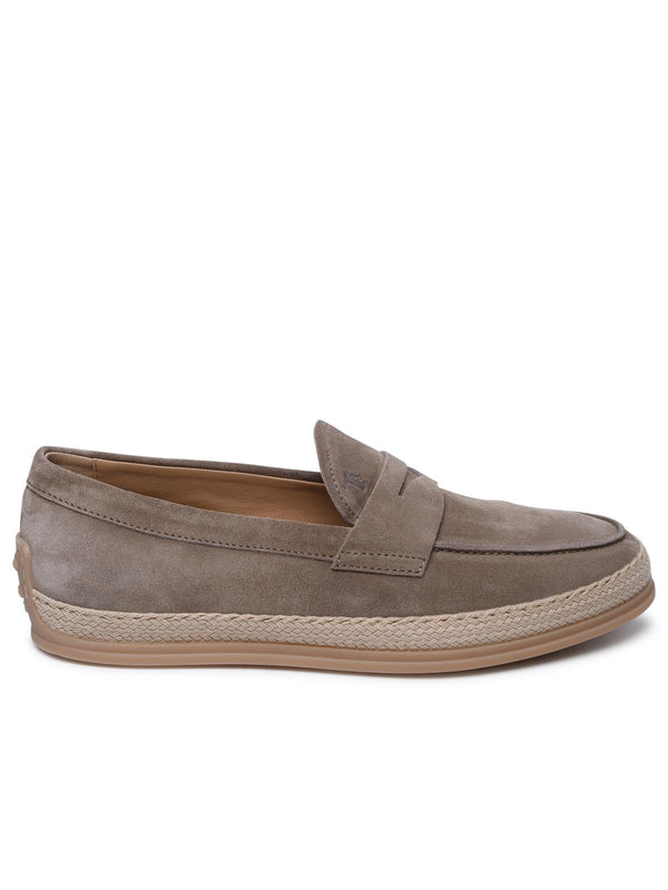 Tod's Beige Suede Loafers