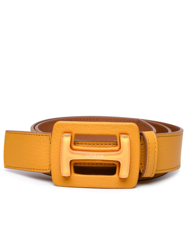 Hogan Yellow Leather Belt