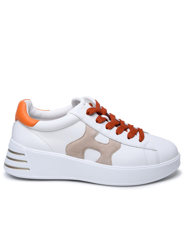 Hogan White Leather Sneakers