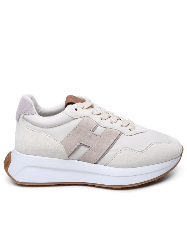 Hogan Beige Leather Sneakers