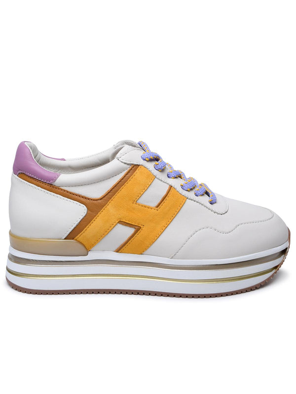 Hogan Beige Leather Sneakers