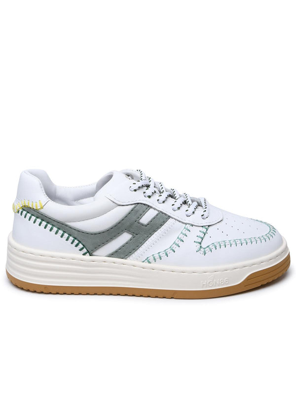 Hogan White Leather Sneakers