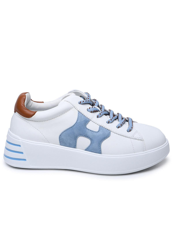 Hogan White Leather Sneakers