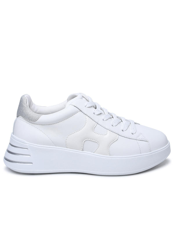 Hogan White Leather Rebel Sneakers