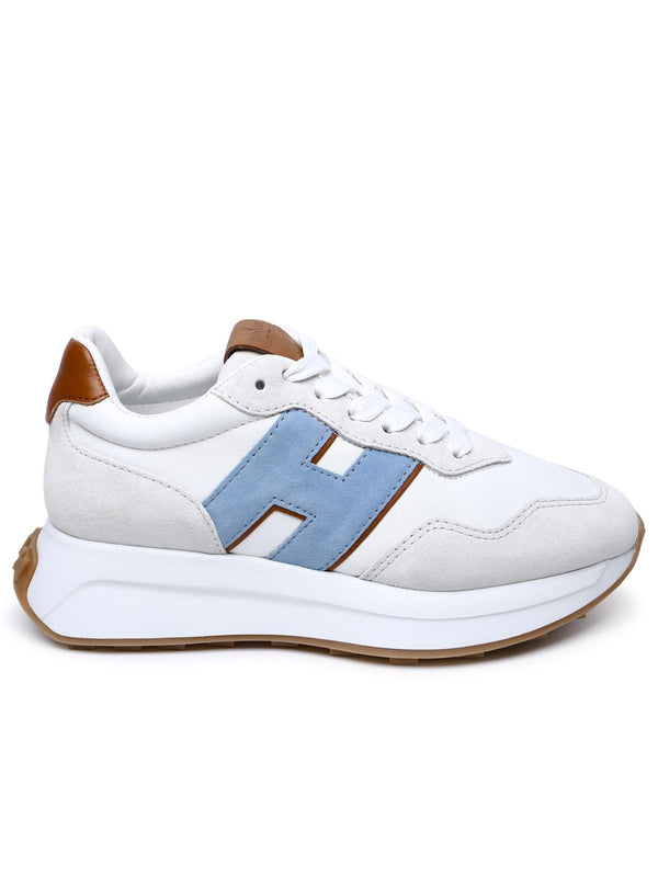 Hogan White Leather Sneakers