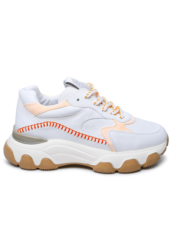 Hogan White Leather Sneakers