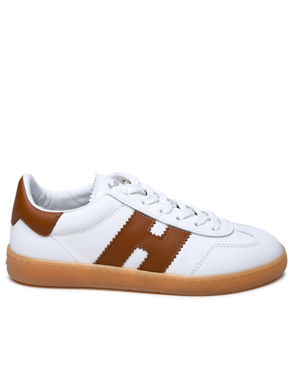 Hogan White Leather Sneakers