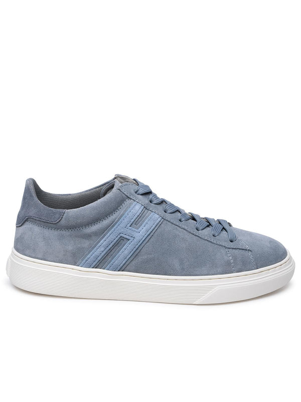 Hogan Light Blue Suede Sneakers