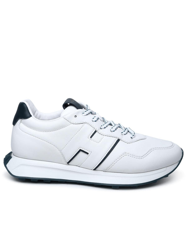 Hogan White Leather Sneakers