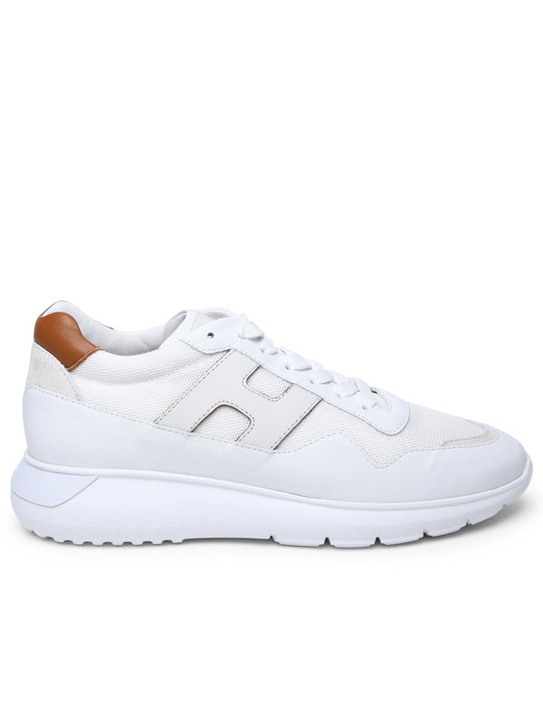 Hogan White Leather Sneakers