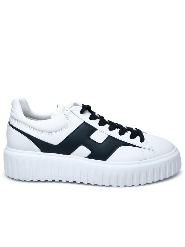 Hogan White Leather Sneakers