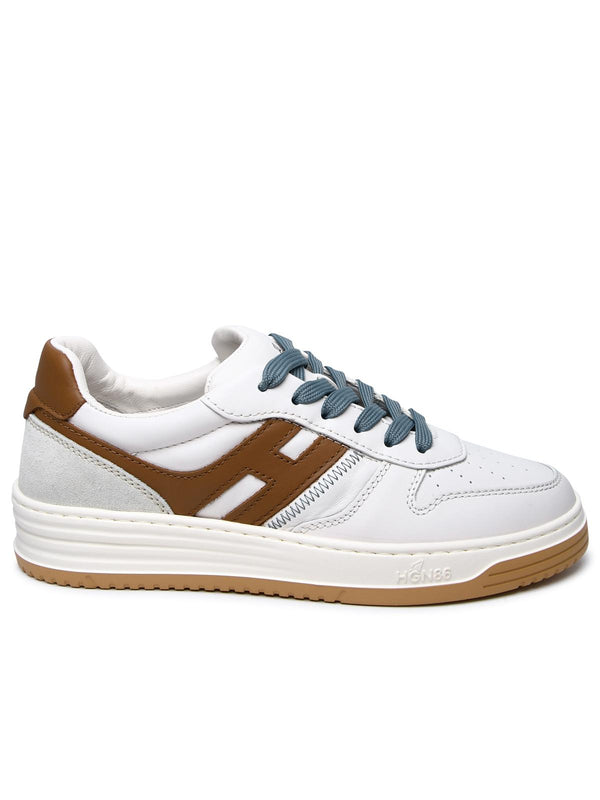 Hogan Ivory Leather Sneakers